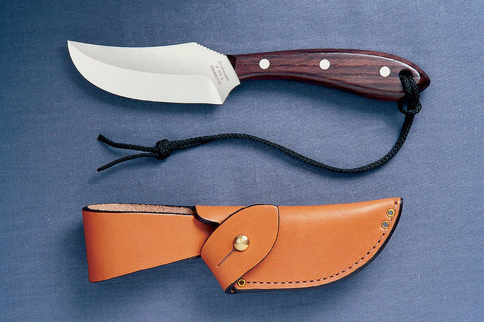 GROHMANN HUNTING -Short Blade Skinner w/ button tab sheath-X103S -$159.00
