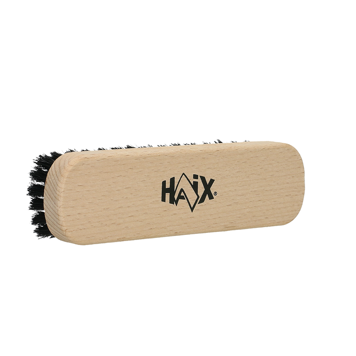 Large hard-bristle HAIX brush for removing dirt from boots