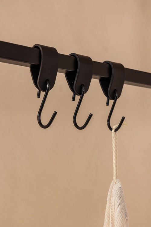 LEDER S-HAKEN (3er Set)