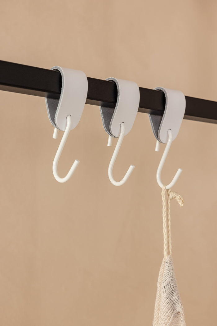 LEDER S-HAKEN (3er Set)