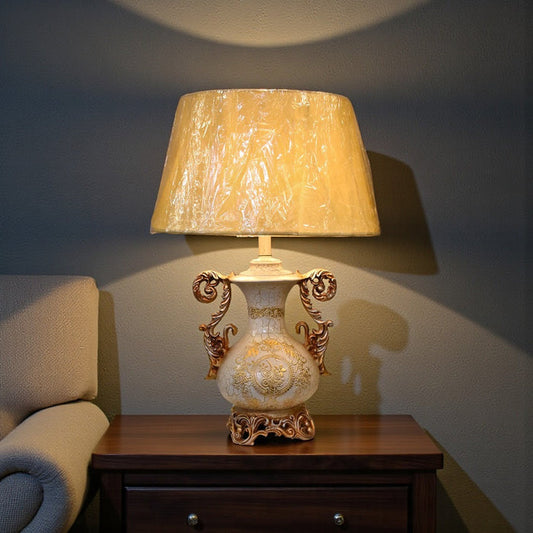Ornate Charm Table Lamp Pair
