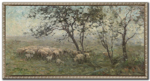 Paintings - A Flock Of Sheep