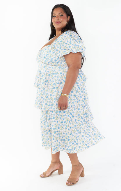 Va Va Midi Dress ~ Charming Rose