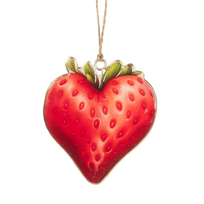 Strawberry Heart Ornament