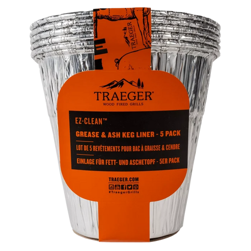 Traeger - EZ-Clean Grease & Ash Keg Liner - 5 Pack