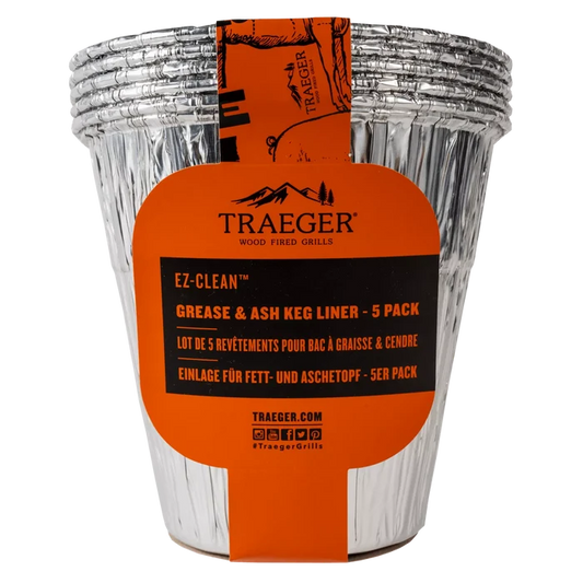 Traeger - EZ-Clean Grease & Ash Keg Liner - 5 Pack