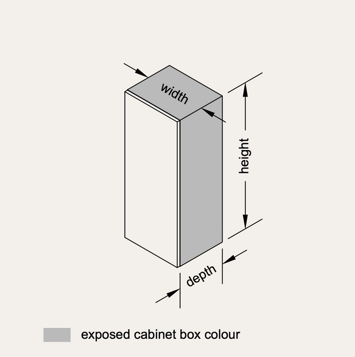 Wall - Tall Standard (Left Hinge)